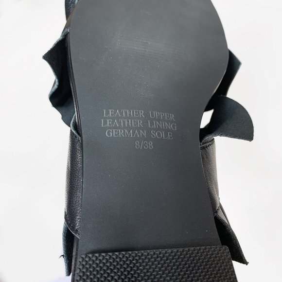 INTENTIONALLY Cake Ruffled Cross Strap Sandals - Picture 4 of 4